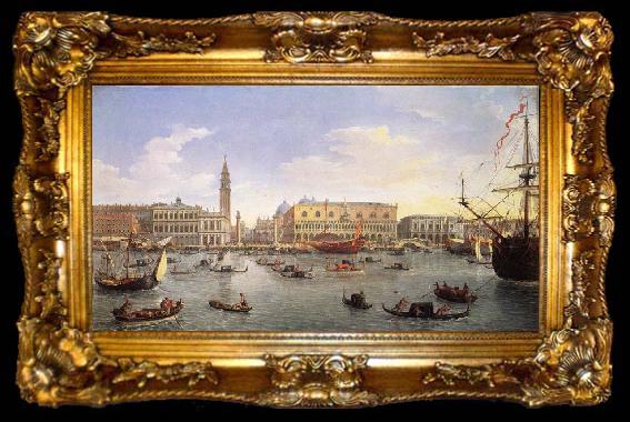 framed  Gaspar Van Wittel The Molo Seen from the Bacino di San Marco 1697, ta009-2